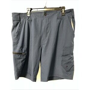 Denali Men's 4-Way Stretch Hybrid Flat Front Walk Short Zip Up Hip Pocket Sz 36